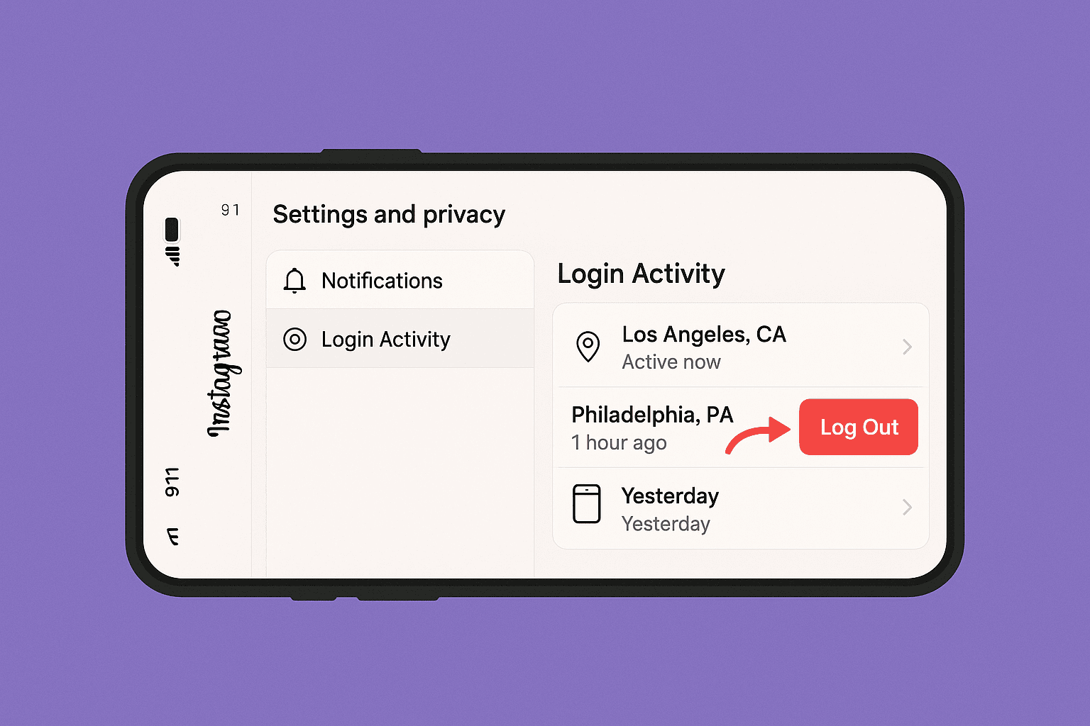 How to Log Someone Out Your Instagram Account - Easy Way